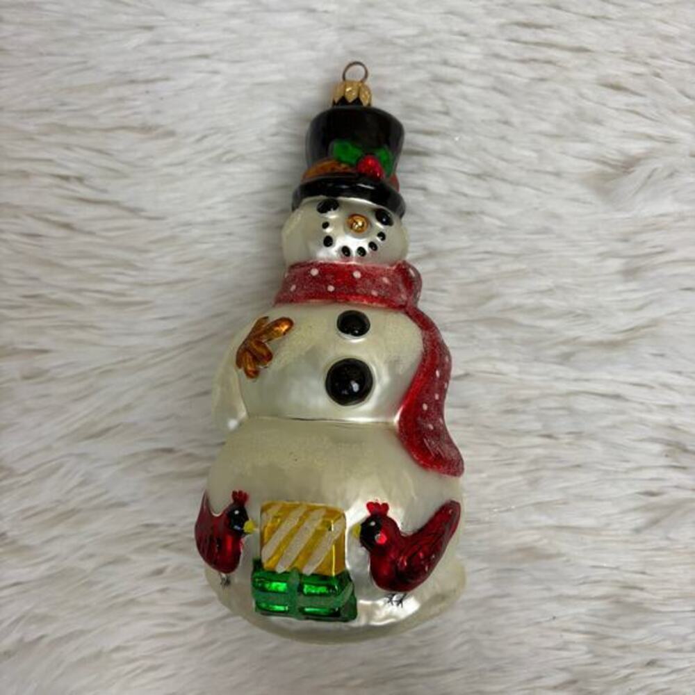 Christopher Radko Country Gentleman Snowman 8" Ornament